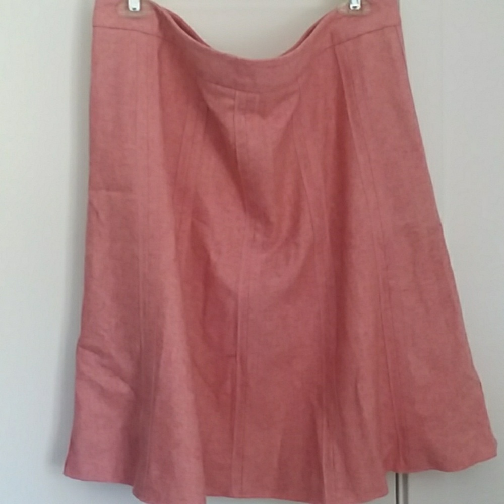 Merona red -pink wool skirt